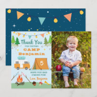 Boys Camping Birthday Camp Party Photo