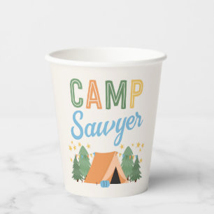 Boy's Camping Party Paper Cups