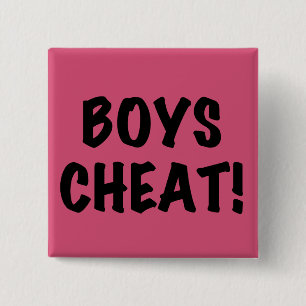 Boys Cheat 2 Inch Square Button