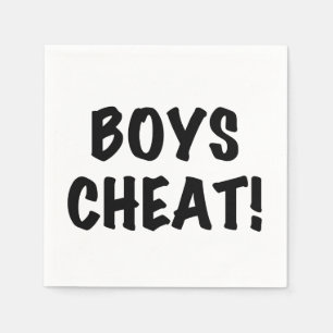Boys Cheat Napkin