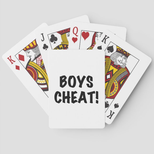 Boys Cheat Playing Cards (Back)
