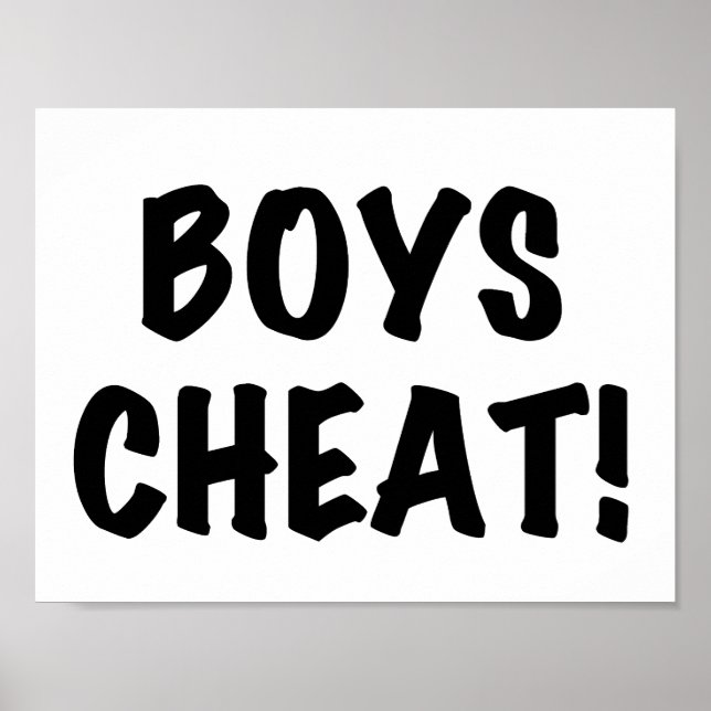 Boys Cheat Poster (Front)