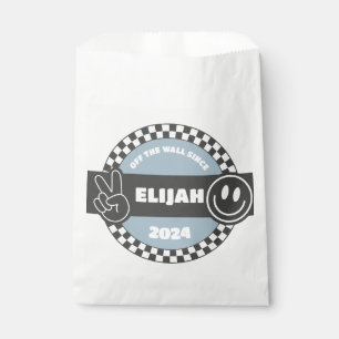 Boys' Chequered Skateboard Groovy Rad Birthday Favour Bag