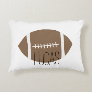 Boys Classic Simple Football Accent Pillow