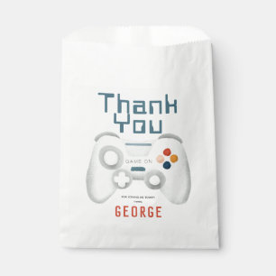 Boys Cool Blue Gaming Kids Birthday Favour Bag