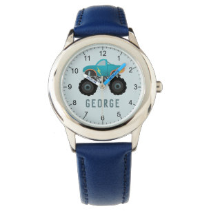 Boys Cool Blue Truck Kids Watch