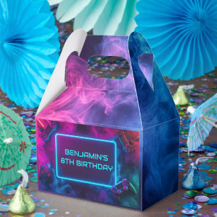 Boys Cool Gaming Birthday Party Favor Box