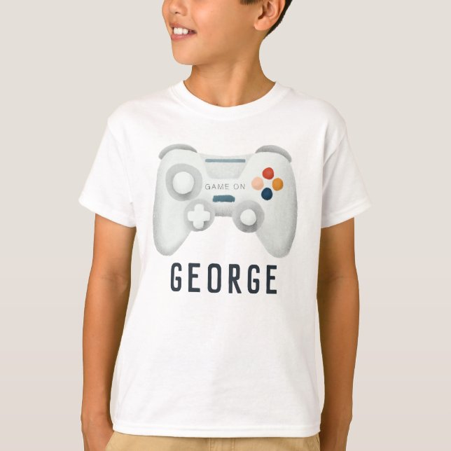 Boys Cool Video Game Kids Gaming T-Shirt (Front)