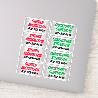 Boys Custom Name Phone Vinyl Decals Personalized