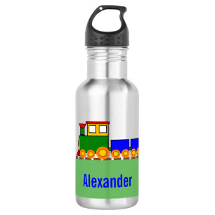 Boy's Custom Name with Train 532 Ml Water Bottle