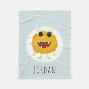 Boys Cute and Modern Magical Monster Kids Fleece Blanket