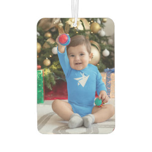 Boys Cute Blue Airplane Dinosaur Kids 1st Birthday Air Freshener