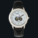 Boys Cute Blue Farm Tractor Kids Watch<br><div class="desc">This cute and modern kids watch features a blue farm tractor and can be personalized with your boys name. With clear,  easily readable numbers,  this 'first' watch is great for kids or toddlers just starting out on learning the time. The perfect agriculture-themed design for your little one!</div>