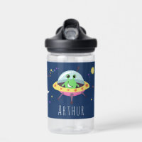 Boys Cute Blue Space Alien Monster Kids School