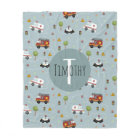 Boys Cute Blue Transport Pattern Kids