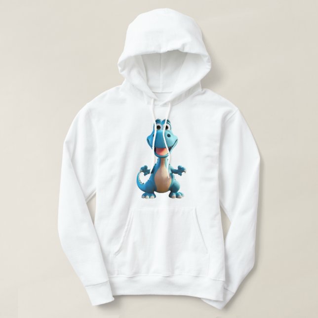 Boy's Cute Dinosaur Hoodie (Design Front)