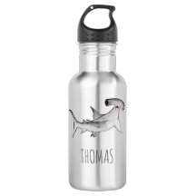 Boys Cute Gray Ocean Kids Hammerhead Shark School