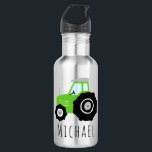 Boys Cute Green Transport Tractor Kids School 532 Ml Water Bottle<br><div class="desc">This cute and cool kids stainless steel water bottle design features a colourful green tractor cartoon and can be personalized with your boy's name. Perfect for tractor or farm-loving kids,  great for preschool,  kindergarten,  or a back-to-school gift! Check out our store for other cute farm designs.</div>
