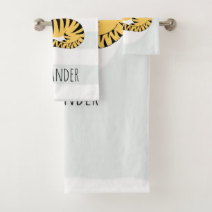 Boys Cute Jungle Tiger avec un nom Kids
