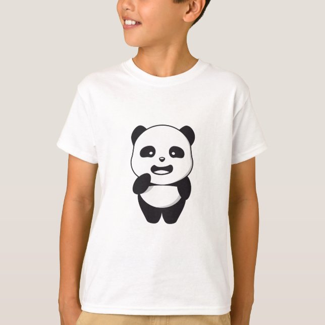 Boys' cute panda t-shirt (Front)
