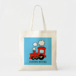 Boys cute red toy train library book tote bag<br><div class="desc">Kids toy choo choo train personalized library book canvas tote bag. Cute custom design for school books and more. Fun Back to school gift idea or Birthday party favour for boys. Make your own bookbag design with name of son, grandson, cousin, nephew, grandchildren etc. Personalizable school supplies and accessories. Locomotive...</div>