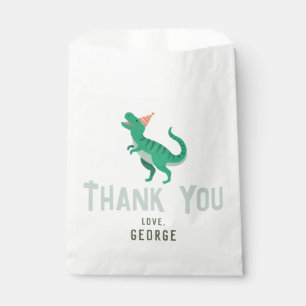Boys Cute T-Rex Dinosaur Kids Birthday Favour Bag