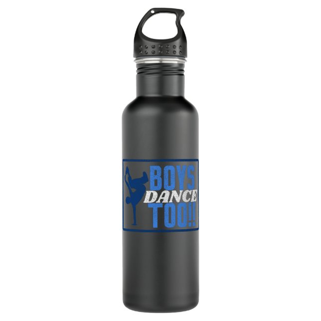 Boys Dance Too Dancers Dancing Day Graphic 710 Ml Water Bottle (Front)
