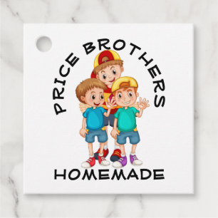 Boys Designers Business Card Matching  Favour Tags