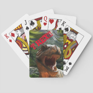 Boys Dinosaur Jurassic T Rex  Playing Cards