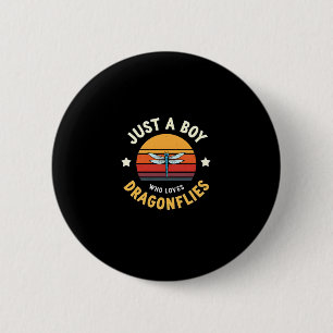 Boys Dragonfly (2) 2 Inch Round Button