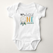 Boys Dreamcatcher Wild ONE 1st Birthday Outfit