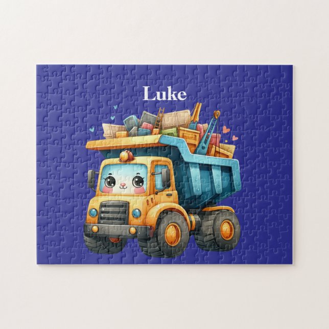 Boy's Dump truck Jigsaw Puzzle (Horizontal)