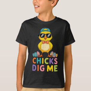 Boys Easter Cute Chick Dig Me Egg Bunny Easter Kid T-Shirt