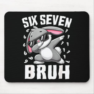 Boys easter day six seven bruh dabbing bunny 67 mouse pad