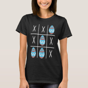 Boys Easter Eggs Tic Tac Toe XO XO  2023 Easter T-Shirt