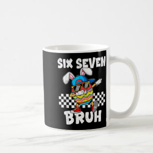 Boys Easter Funny Dabbing Bunny Bruh Six Seven 67 Coffee Mug