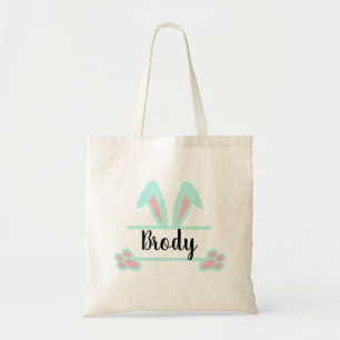 Boys Easter Tote Bag Easter Basket Personalized