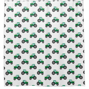 Boys Farm Tractor Shower Curtain