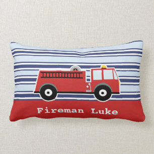 Boys Fire Engine Personnalisé Coussin