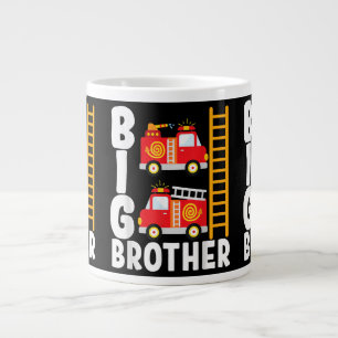 Boy's Fire Truck Fire Theme Big Brother Fire Engin Large Coffee Mug