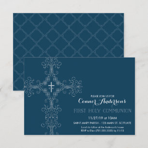 Boy's First Holy Communion Invitation