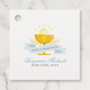 Boys First Holy Communion Personalized Favour Tags