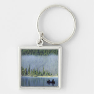 Boys fishing on Waterfowl Lake, Banff National Keychain