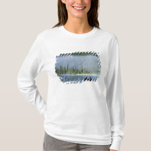 Boys fishing on Waterfowl Lake, Banff National T-Shirt