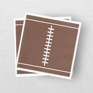 Boys Football First Year Down 1st Birthday Party Napkin