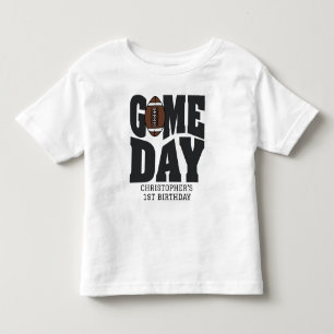Boys Football Green Sports 1st Birthday Toddler T-shirt