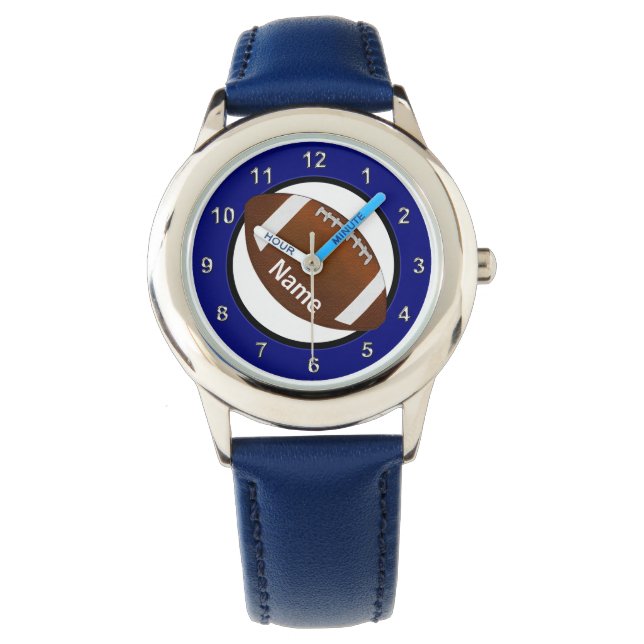 Boys Football Watch with his NAME (Front)