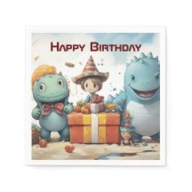 Boy's Fun Birthday Party Napkins #17
