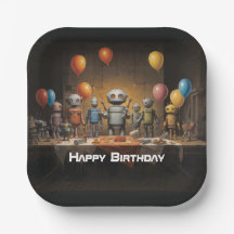 Boy's Fun Birthday Party Paper Plates #3