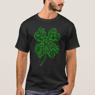 Boys Gamer  Game Shamrock St Patricks Day Irish Me T-Shirt